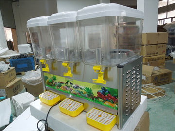 Máquina fría comercial del dispensador de la bebida con los tres tanques de alto rendimiento